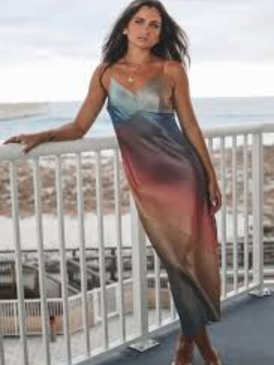 Amazing Lace Dresses & Skirts - NWT-Ombré Satin Maxi Dress